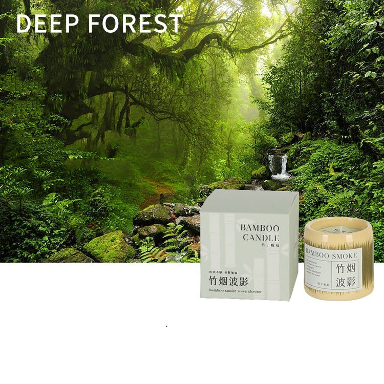 Bamboo Smoke Shadow Aromatherapy Candle Gift Box Forest Story Single Candles candles decor fragrance candles home