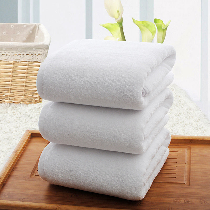 Cotton White Bath Towel Special Soft Bed Towel Cotton Thickened Absorbent Towels bath towel Bedding and towels best drying bath towel cotton towels Home towels