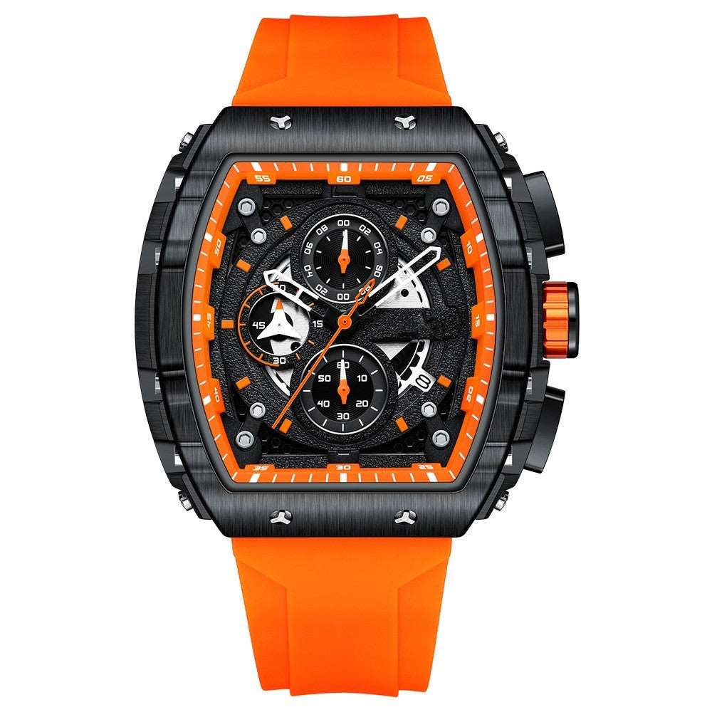 Curved Mirror Gradient Hollow Men's Watch Orange black Smart Watches apple watch replica electronics smart watch