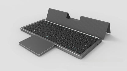 Three-in-one Wireless Bluetooth Touch Pad Wireless Keyboard Leather Sheath Stand Ipad Mobile Phone Universal Black And Gray Hardcover 0 apple iPad iPad case iPad keyboard multi ports stylish {{ product_collections }} {{ product_description }}