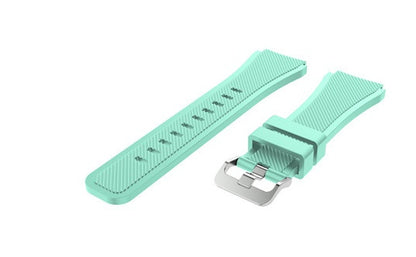 Suitable For Samsung Gear S3 Classic Official Same Silicone Breathable Strap Mint Green Watch Strap electronics smart watch smart watch band smart watch strap