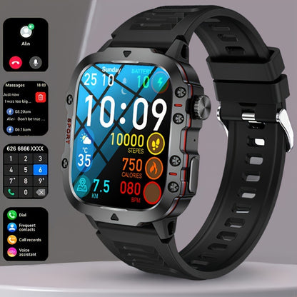 Sports Outdoor Bluetooth Calling Watch Black Smart Watches blood pressure electronics health monitoring sleep monitoring smart watch sports watch