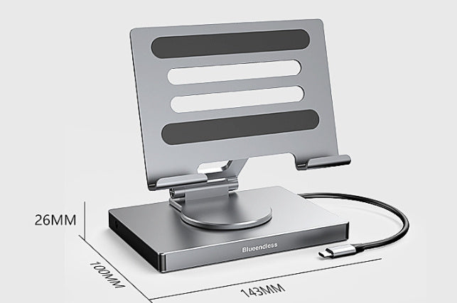 Flat Rotating Bracket Type-c Extension Converter, Docking station Docking Station accessories adapter converter docking station electronics ipad iPhone Laptop Laptops and Tablets mobile phone multi ports tablets