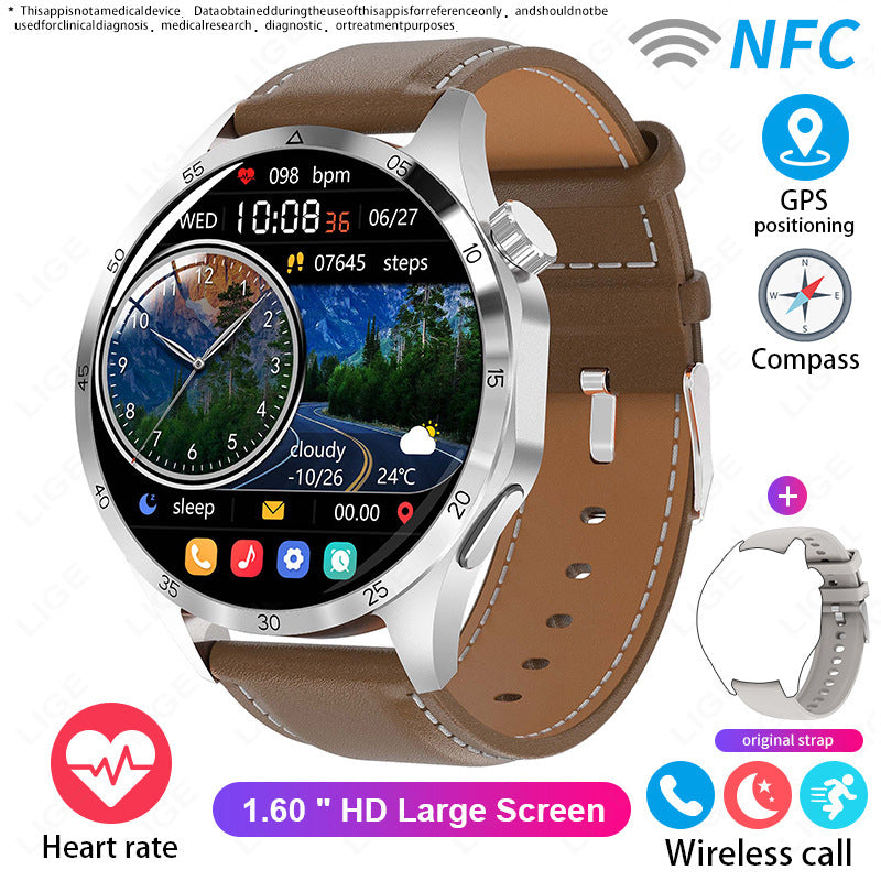 Sport Smart Watch Bluetooth Calling Waterproof Belt Silver Case Smart Watches electronics health monitoring smart watch sports tracking