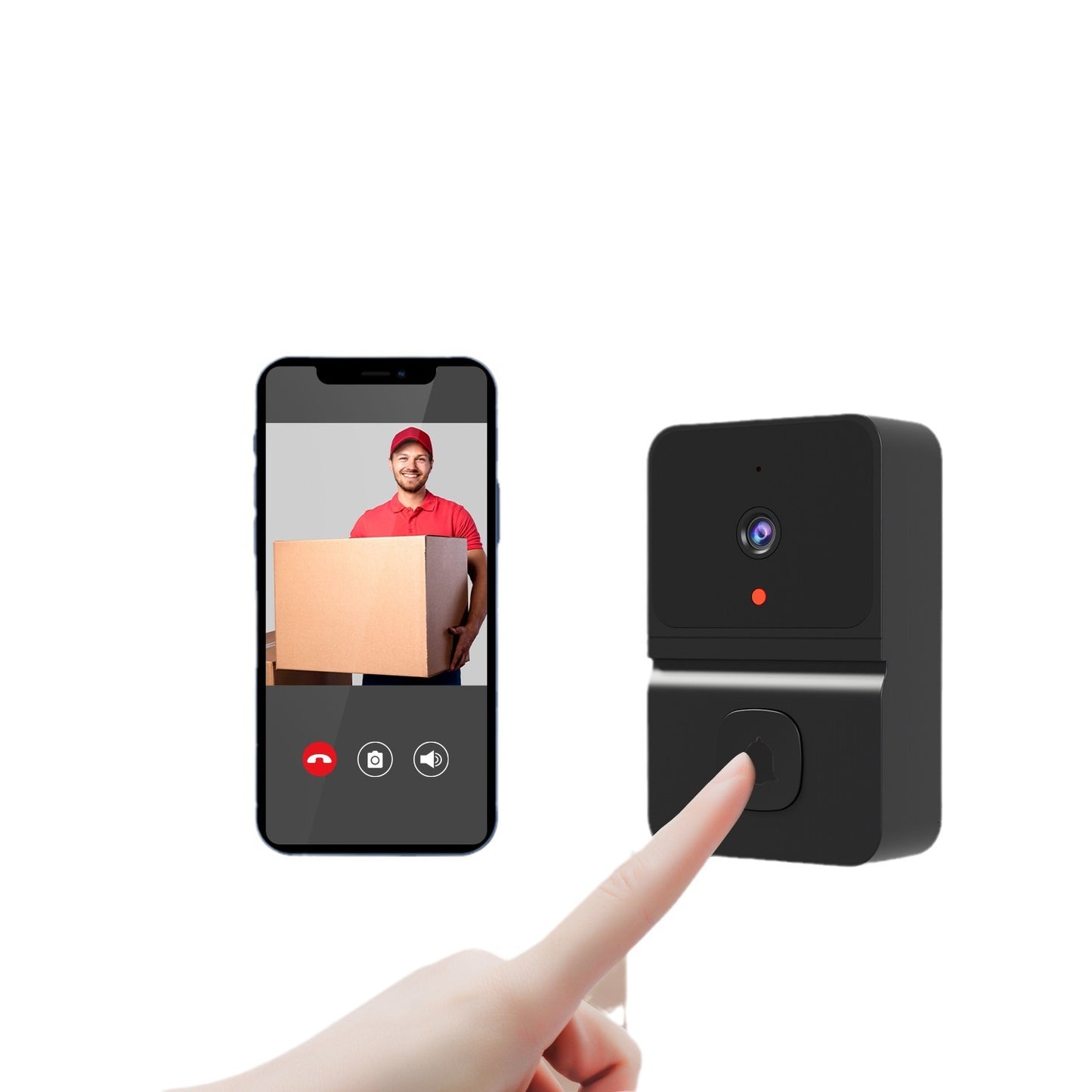 Intelligent Visual Doorbell Surveillance Camera Doorbells Doorbell doorbell with camera doorbell with mobile connected camera doorbell with wifi connected camera home home security Intercom security Security Camera