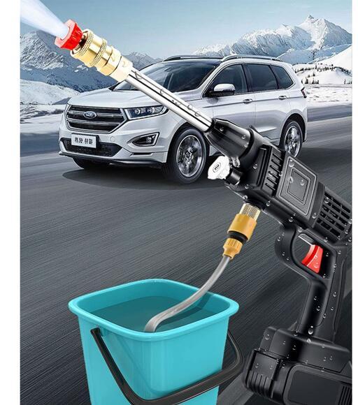 Wireless Lithium Electric Car Wash Machine Auto Water Gun Fully Automatic High Pressure Tool Car Wash Pumps & Nozzles car wash nozzle car wash pump home home tools rechargable tools