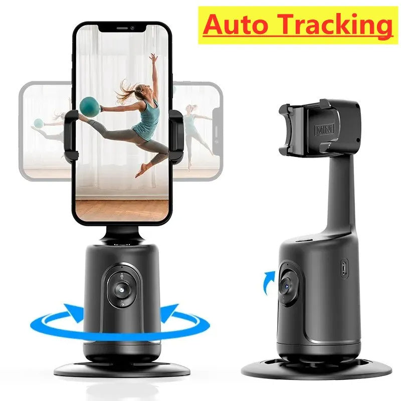 360 Auto Face Tracking Gimbal AI Smart Gimbal Face Tracking Auto Phone Holder For Smartphone Video Vlog Live Stabilizer Tripod Mobile Phone Holder electronics face tracking influencers mobile phone holder video video accessories video device video making