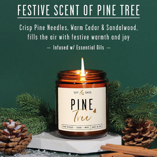 Pine Candle Scented Home Fragrance Candles candles decor home scented candles