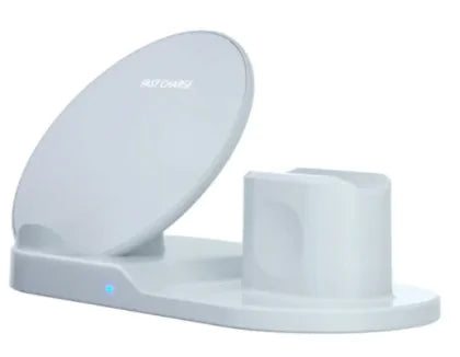 Wireless Charger Stand | Universal Compatibility | Safe & Smart Charging White UK Plug Wireless Chargers 3 in 1 air pods airpods apple apple watch charger charging pads charging station fast charger iphone magnetic magsafe mmagnetic New arrival watch wireless charger {{ product_collections }} {{ product_description }}