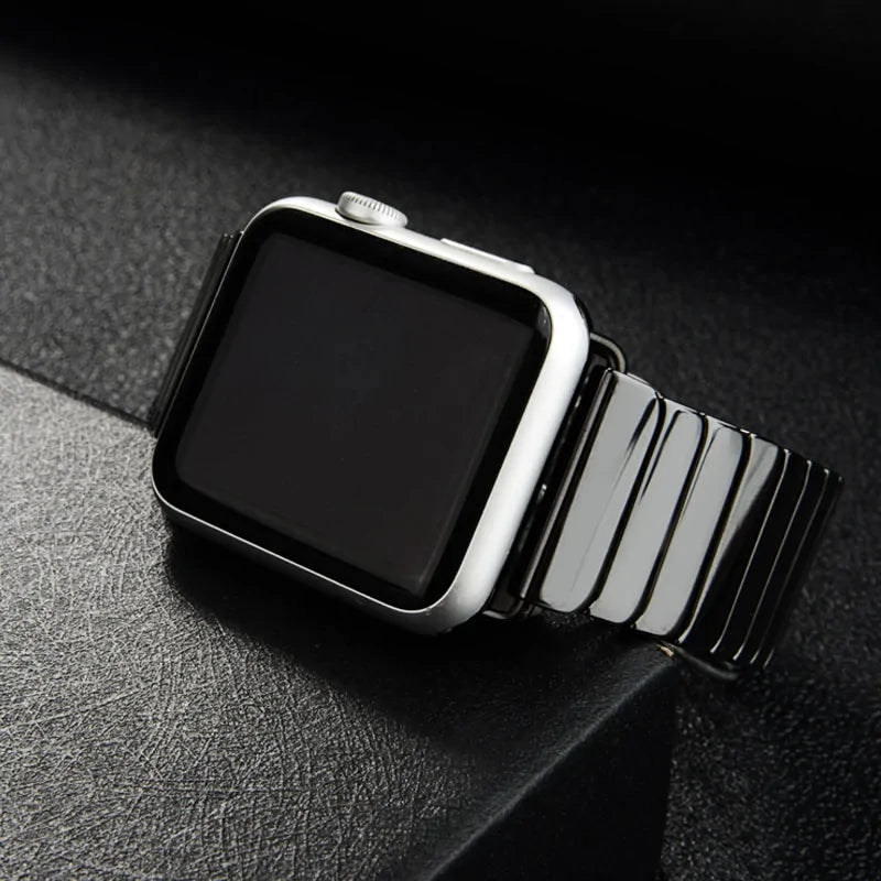 Enhance Your Apple Watch with Our Ceramic Strap Apple Watch Bands apple watch apple watch band apple watch strap ceramic ceramic strap elegant new arrival stylish unique watch {{ product_collections }} {{ product_description }}