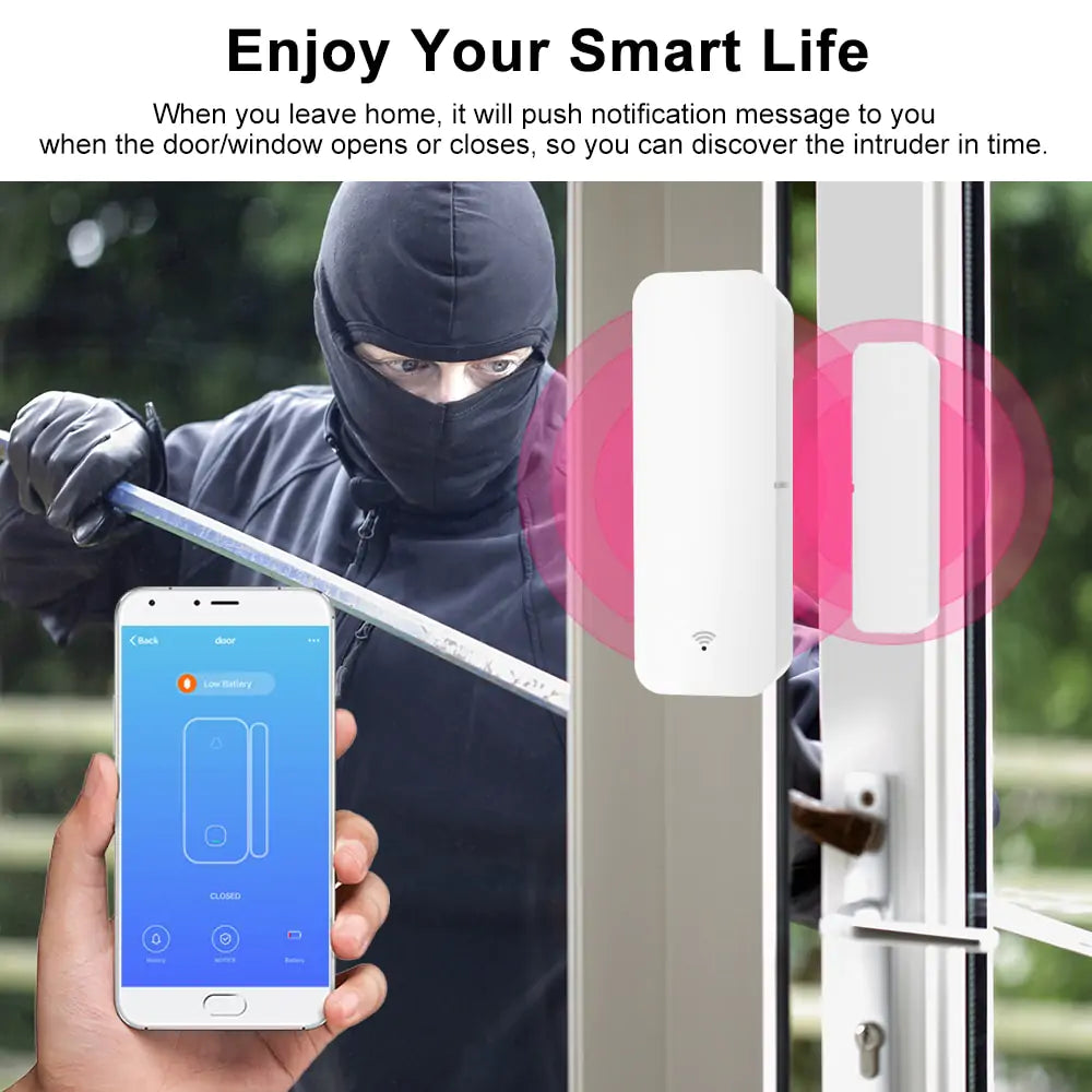 Smart Wi-Fi Door Sensor Door Lock Safety door and window security sensor Door and Window Sensor Door Sensor Family Protection home home security house security security