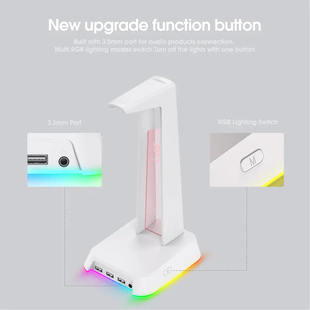 RGB Gaming Headphone Stand Headphones & Earbuds audio Audio & Video Components audio device computer table accessories electronics electronics accessories RGB Gaming Headphone Stand