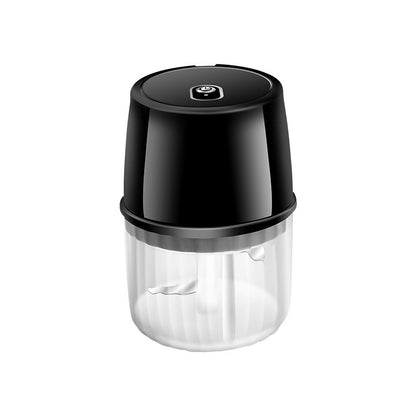 USB Rechargeable Electric Garlic Press Portable Wireless Food Chopper Mini Complementary Food Mixer Kitchen Gadgets Black Choppers & Slicers chopper electric garlic mincer ginger chopper kitchen vegetable chopper