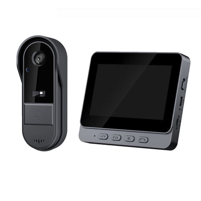 Smart Home Wireless Video Doorbell Smart Ding Dong, Two way Talk, with indoor screen panel, water proof IP65, with night vision and long battery life, wide angle, M15S Smart Cat's Eye Doorbell USB Door Bells child safety door bell home New arrival safety wide angle wifi with screen {{ product_collections }} {{ product_description }}