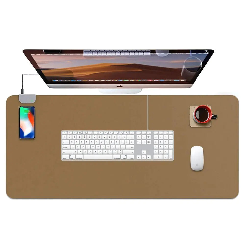 Wireless Charging Desk Mat Computer Table & Accessories computer table electronics electronics accessories wireless charging desk mat