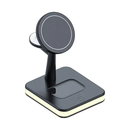 25W Magnetic Wireless Charger Stand | Fast & Efficient | Qi-Certified Wireless Chargers 22w 25w 3 in 1 air poods airpods apple apple watch charger charging pads charging station fast charger iphone led light magsafe mbile charger stand table lamp wireless charger {{ product_collections }} {{ product_description }}