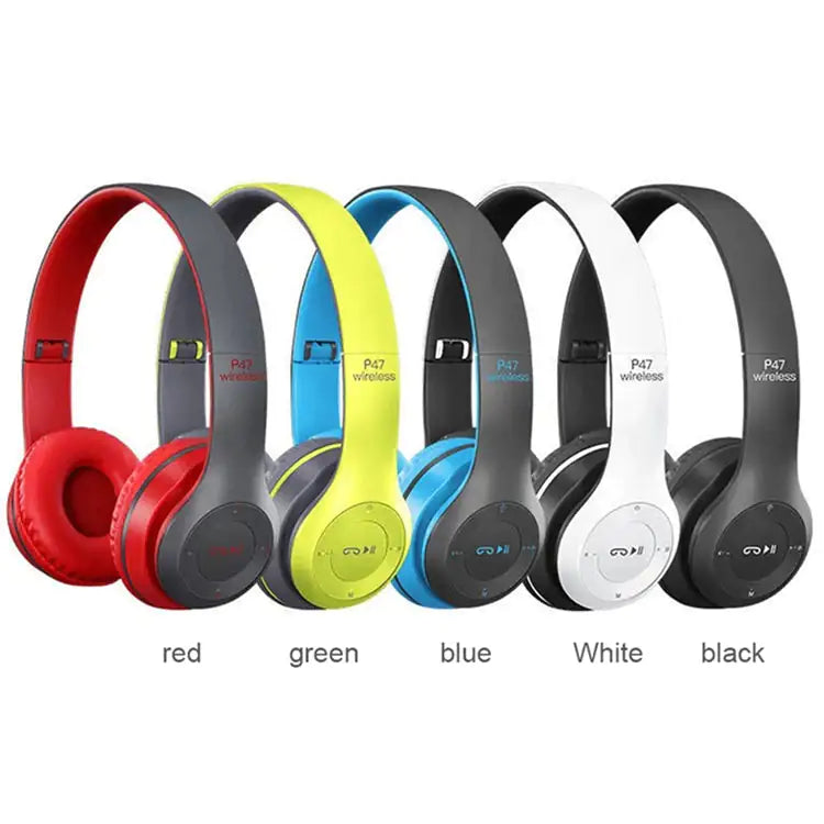 Wireless Bluetooth P47 Headphones Headphones & Earbuds audio audio device bluetooth headphone and earphone and earbud bluetooth headphones electronics fashion headphone gaming headphone headphone headphone for music headphones headphones for sports new headphones Wireless Bluetooth P47 Headphones