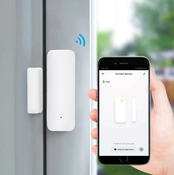 Smart Home Door Sensor White Door Lock Safety door and window security sensor Door and Window Sensor door Lock Alram door lock safety door sensor home home door sensor safety security Smart Door Open/Closed Detectors smart door sensor