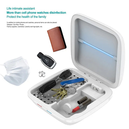 4-in-1 Wireless Charger and UV Sterilizer | Fast Charging | Comprehensive Hygiene Solution Wireless Chargers 3 in 1 4 in 1 apple charger sterilizer charging box charging station fast charger iphone magsafe portable uv sterilization sterilizer wireless charger {{ product_collections }} {{ product_description }}