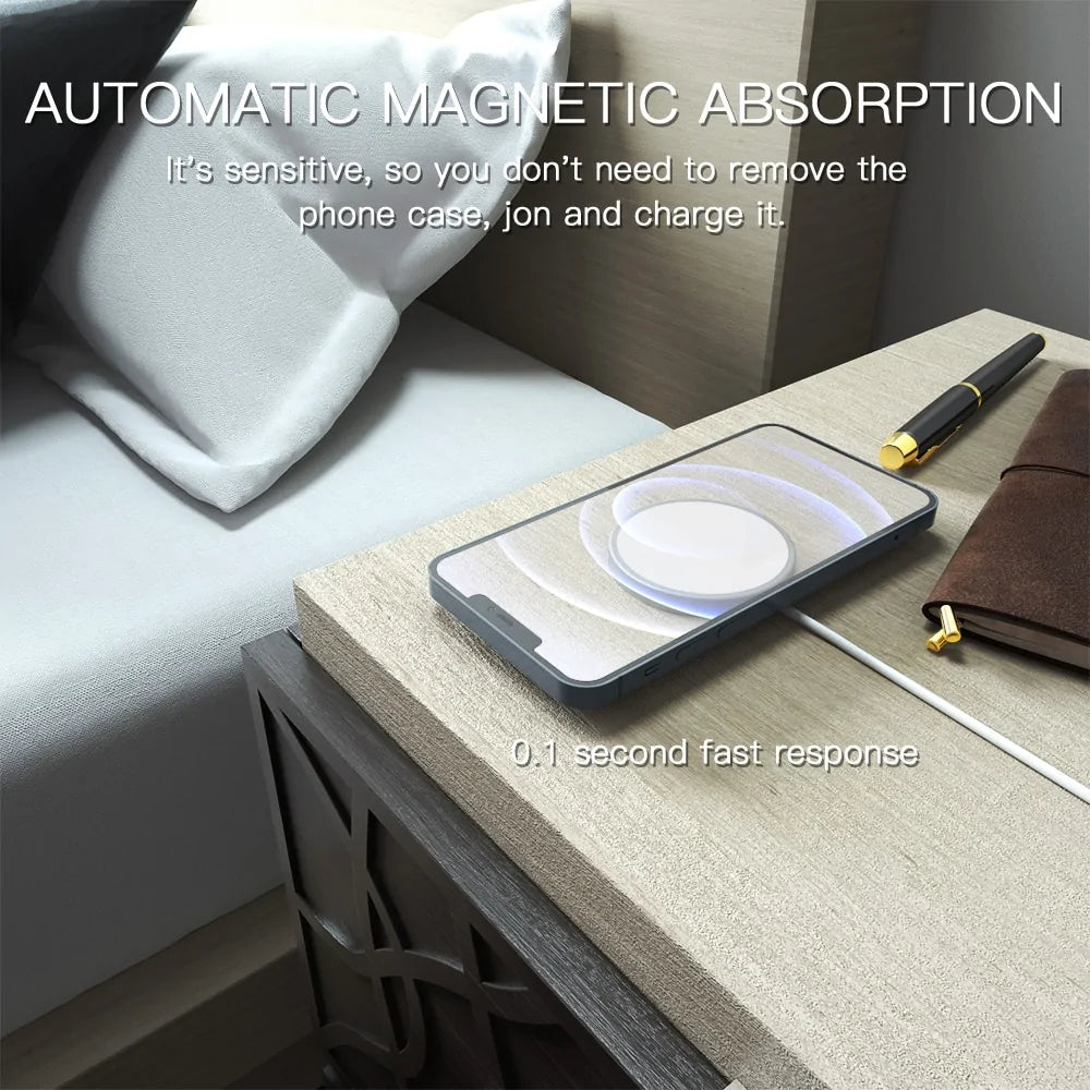 Magnetic Wireless Charger USB Adapter | Fast & Convenient | Compact & Portable Wireless Chargers 15w apple fast charger iphone magetic New arrival usb c type wireless charger {{ product_collections }} {{ product_description }}