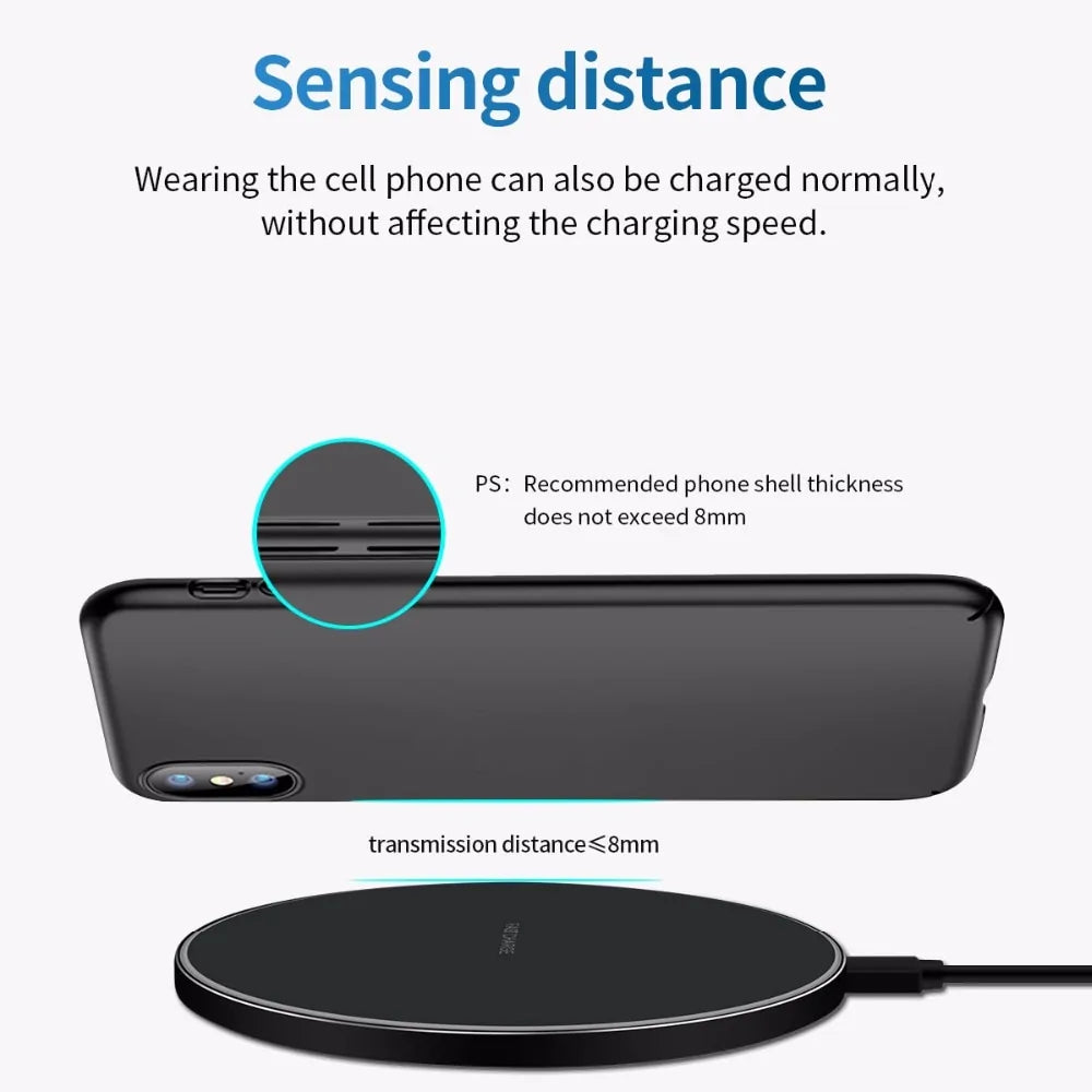 20W Qi Wireless Charger: Fast Charging for iPhone, Samsung, Xiaomi, Huawei, and More! Black Metal 20W Wireless Charger and Time Clock 20w fast wireless charger for iphone and android electronics electronics accessories fast wireless charger matchless matchless online matchlessonline Qi fast wireless charger wireless charger