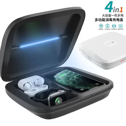 4-in-1 Wireless Charger and UV Sterilizer | Fast Charging | Comprehensive Hygiene Solution Wireless Chargers 3 in 1 4 in 1 apple charger sterilizer charging box charging station fast charger iphone magsafe portable uv sterilization sterilizer wireless charger {{ product_collections }} {{ product_description }}