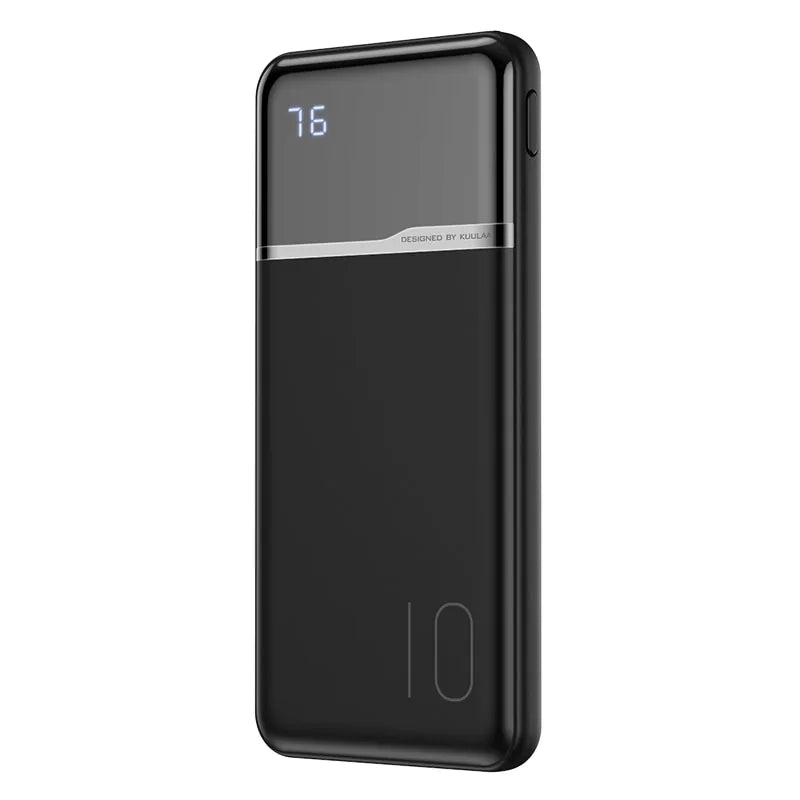 10000 mAh Portable Charging Power Bank | Slim, Stylish, Powerful | Best Travel Charger Black Power banks c type charfe charging elegant fast charger fast chargerbig capacity high capacity micro usb pocket size power bank powerbank slim usb {{ product_collections }} {{ product_description }}