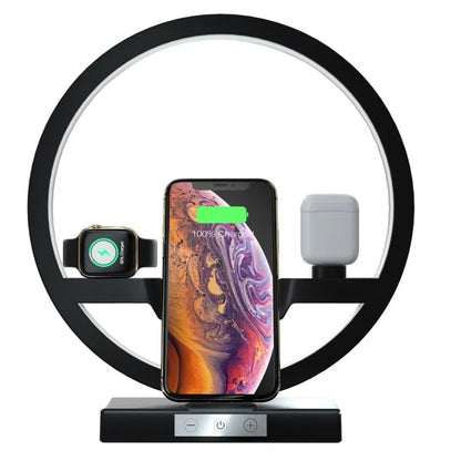 Fast Wireless Charger Dock for iPhone | Qi-Certified | Sleek & Stylish Design Wireless Chargers 2025 3 in 1 apple fast charger iphone magsafe New arrival new design unique wireless charger {{ product_collections }} {{ product_description }}