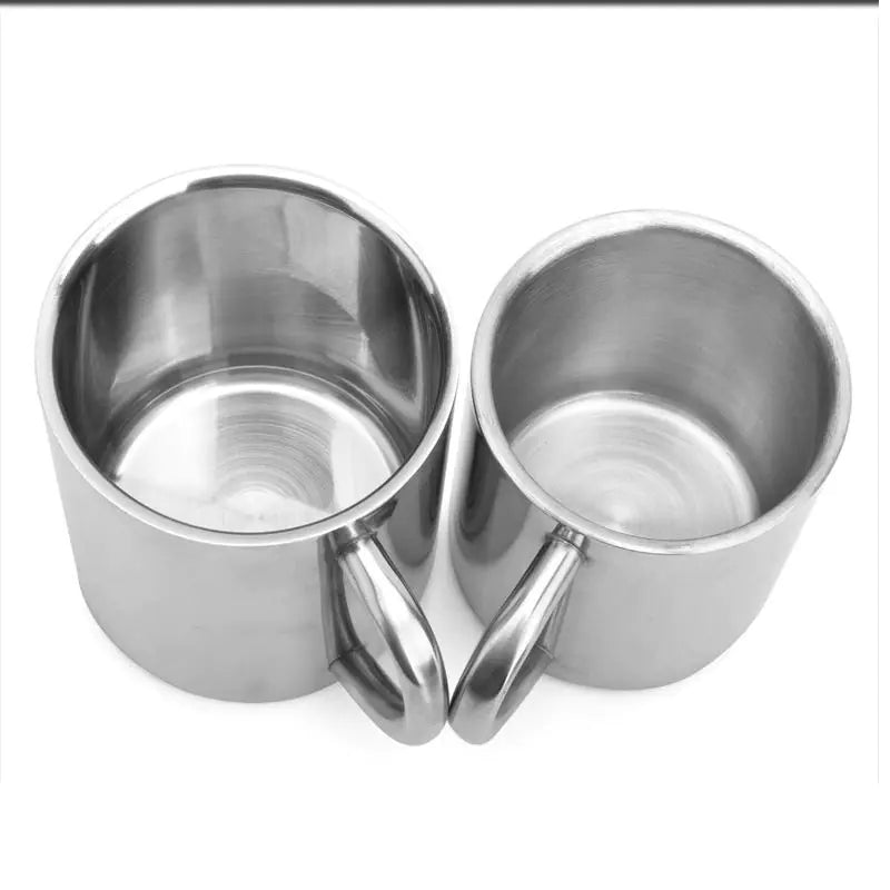 Double Wall Stainless Steel Coffee Mug Mugs & Cups coffee cup coffee mug Coffee Mugs dinning dinning table home Mug Stainless Steel tea and coffee cups