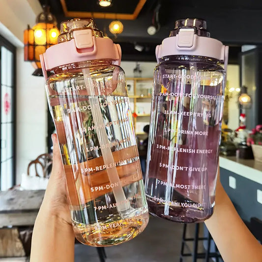 Motivational Sports Water Bottle Water Bottles dinning dinning table home transparent water bottle Water Bottle