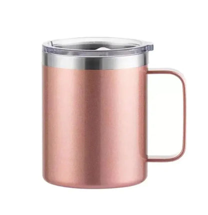 Insulated Double Wall Coffee Mug Rose Gold 360ML Mugs & Cups coffee cup coffee cup with lid coffee mug coffee mug with lid Coffee Mugs dinning dinning table home insulated coffee cup insulated coffee mug tea and coffee cups tea cup tea mug