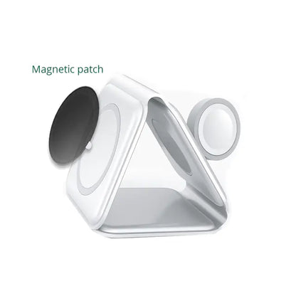 Wireless Charger for Apple Watch/iPhone White with Magnet