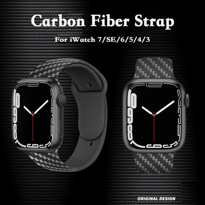 Add Sophistication with Our Carbon Fiber Strap for Apple Watch Apple Watch Bands apple watch apple watch band apple watch strap carbon fiber durable new arrival stylish {{ product_collections }} {{ product_description }}