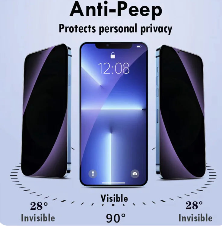 Anti-Blue Light Privacy Tempered Glass Screen Protector for iPhone 15 Pro Max, 14 Plus, 13, 12 Mini, 11 | 9H Hardness | Easy Installation iPhone Screen Protectors 9H anti blue light anti dust anti scratch anti spy apple apple products iphone privacy protector privacy screen screen protector screen protectors tempered tempered glass {{ product_collections }} {{ product_description }}