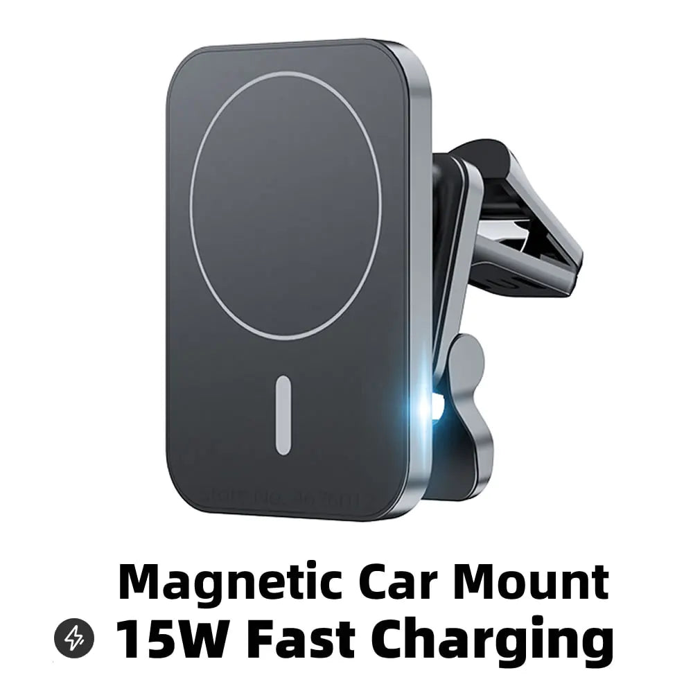 Car Wireless Charger for iPhone | 15W Fast Qi Magnetic | Seamless On-the-Go Charging Wireless Mobile Chargers for Cars 15w apple car air vent charger fast charging iphone magnetic magsafe mobile phone mount phone holder phone mount Qi charger wireless charger {{ product_collections }} {{ product_description }}