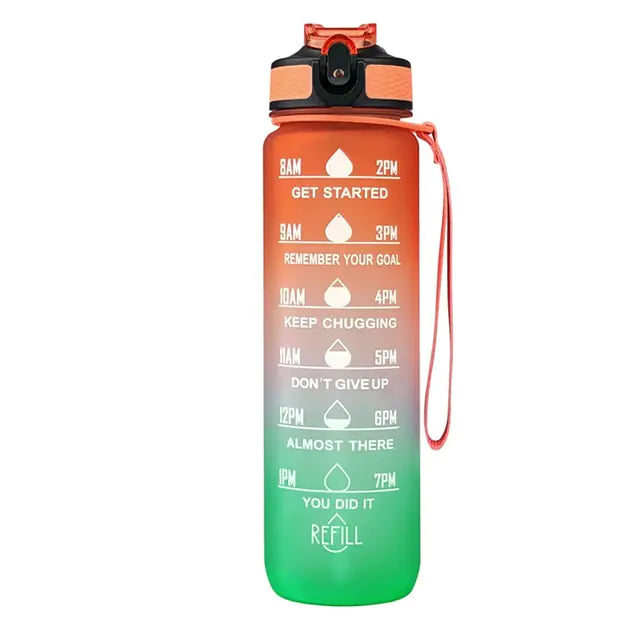 Water Bottle With Time Marker D 1000ml Water Bottles dinning dinning table gym home hydration latest water bottle new design water bottle stylish water bottle transparent water bottle water bottle Water Bottles