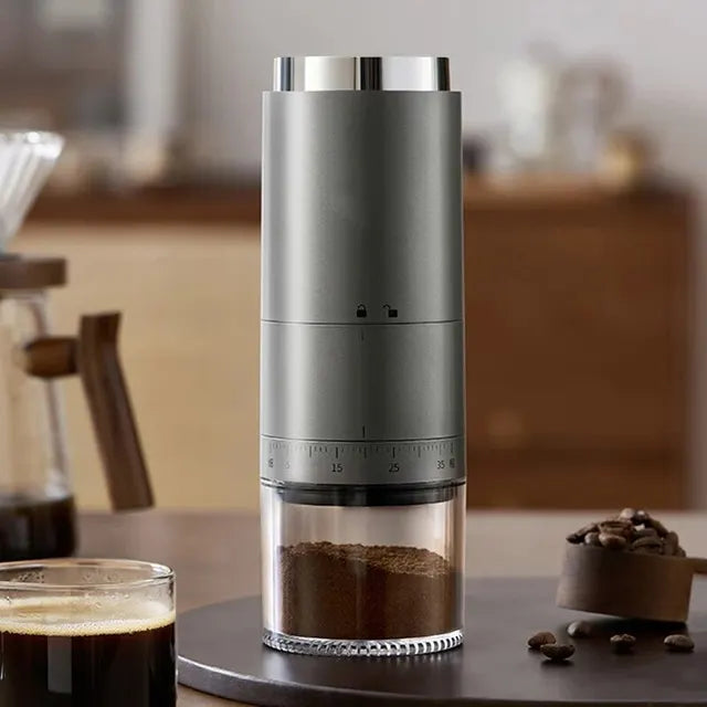 Handy Electric Coffee Grinder Gray 1Pc Coffee Grinders Coffee coffee grinder electric coffee grinder Eletric Grinder Kitchen kitchen appliances Portable