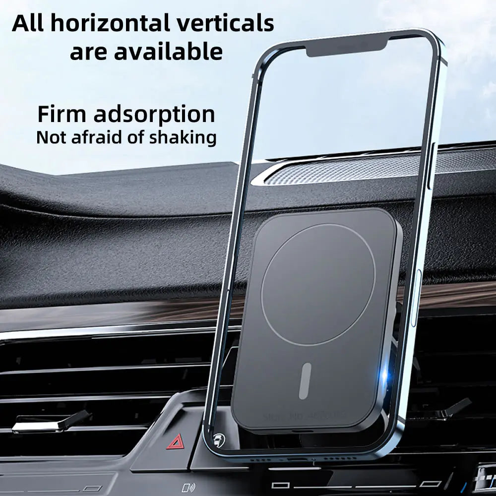 Car Wireless Charger for iPhone | 15W Fast Qi Magnetic | Seamless On-the-Go Charging Wireless Mobile Chargers for Cars 15w apple car air vent charger fast charging iphone magnetic magsafe mobile phone mount phone holder phone mount Qi charger wireless charger {{ product_collections }} {{ product_description }}