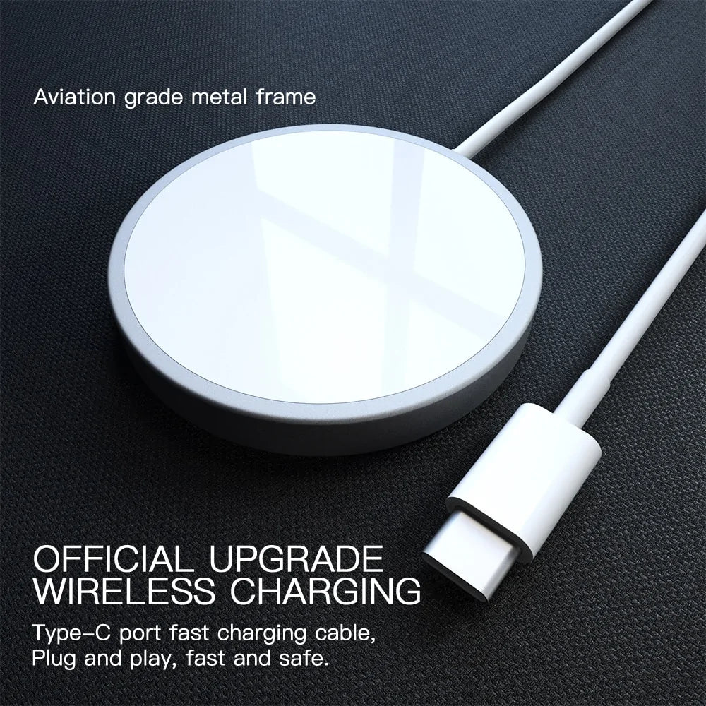 Magnetic Wireless Charger USB Adapter | Fast & Convenient | Compact & Portable Wireless Chargers 15w apple fast charger iphone magetic New arrival usb c type wireless charger {{ product_collections }} {{ product_description }}