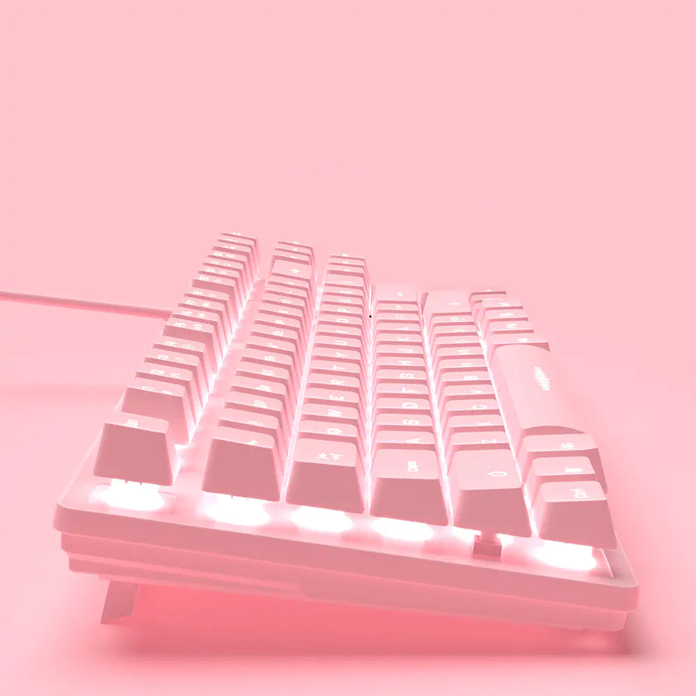 Cute Pink Wired Keyboard and Mouse Set Keyboards & Mouse computer Cute Pink Wired Keyboard and Mouse Set electronics keyboard laptop mouse