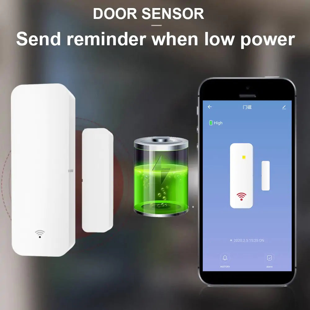 Smart Wi-Fi Door Sensor Door Lock Safety door and window security sensor Door and Window Sensor Door Sensor Family Protection home home security house security security