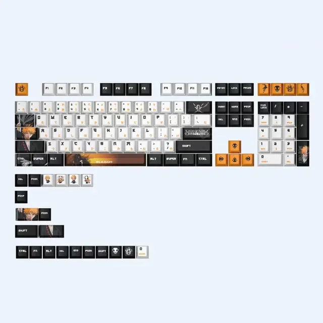 128 Keys Anime Bleach Keycaps for Cherry MX Switch Mechanical Keyboard As Shown 128 Keys Keyboards & Mouse 128 Keys Anime Bleach Keycaps for Cherry MX Switch Mechanical Keyboard computer electronics keyboard