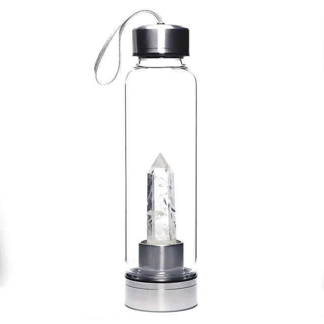 500ml Natural Crystal Water Bottle White 401-500ml Water Bottles crystal water bottle dinning dinning table home New Arrival water bottle