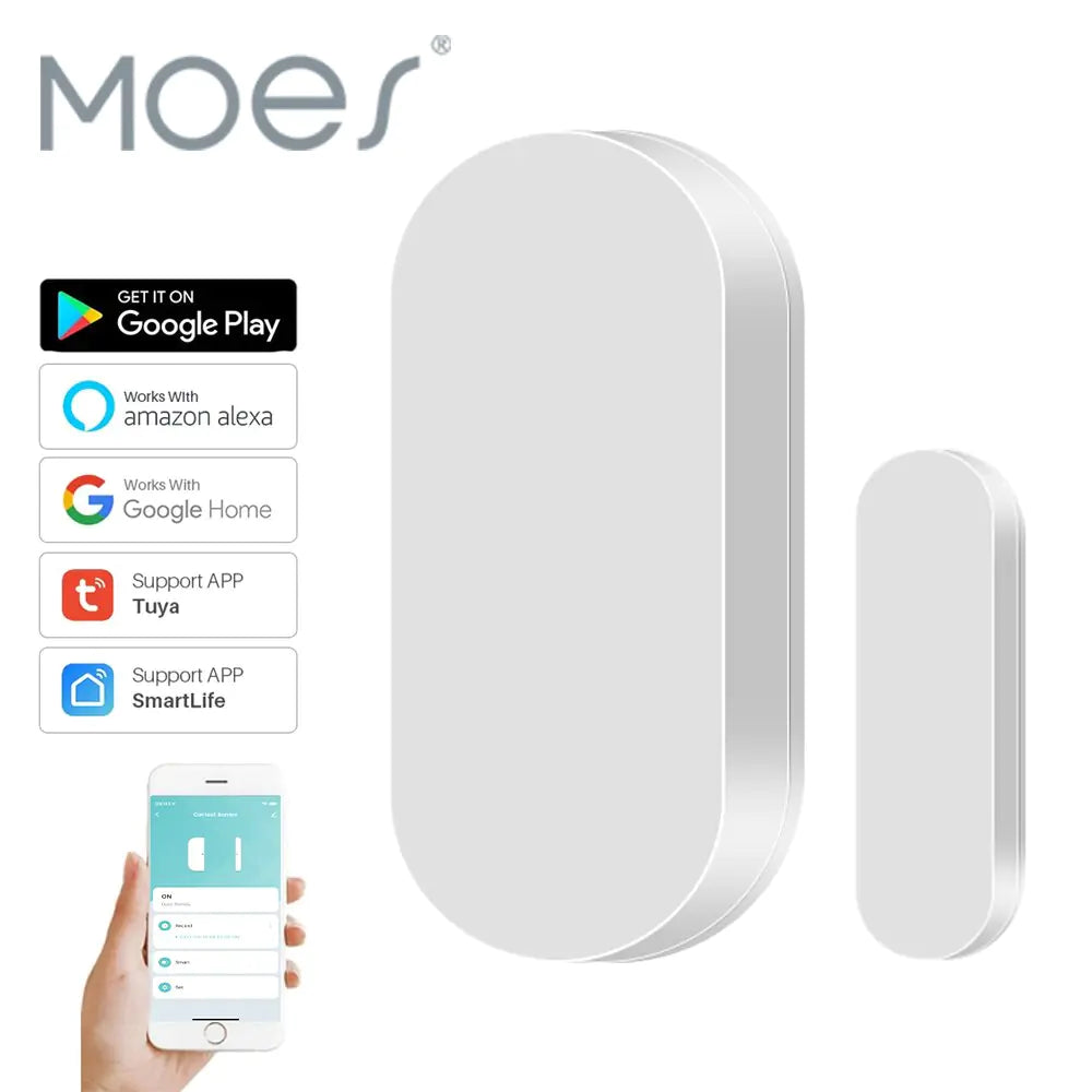 MOES Door & Window Sensor Door Lock Safety door and window security sensor Door and Window Sensor home home security house security security smart door sensor