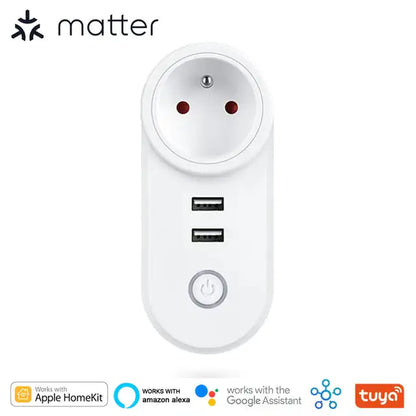 Matter Smart Plug Wi-Fi Computer Table & Accessories computer table electronics electronics accessories home Matter Smart Plug Wi-Fi