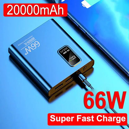 66W Super Fast Charging Power Bank | 20000mAh High-Capacity Portable Charger Power banks 20000 mah 66w big capacity c type digital fast charger high capacity power bank premium smart usb {{ product_collections }} {{ product_description }}