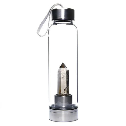 500ml Natural Crystal Water Bottle White Grey 401-500ml Water Bottles crystal water bottle dinning dinning table home New Arrival water bottle