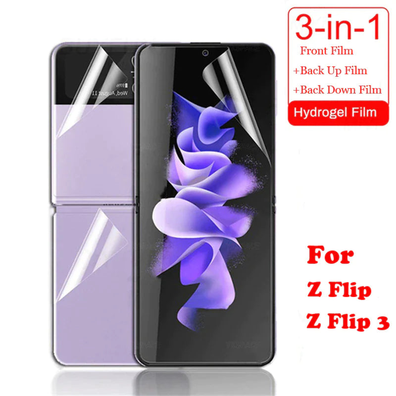 For Samsung Galaxy Z Flip 3 5G Soft Hydrogel Screen Protector Film/HD Lens Cover Mobile Phone Cover & Protectors Case electronics electronics accessories mobile protector mobile case mobile phone mobile phone accessories mobile phone case mobile phone cover mobile phone safety mobile phone screen protector Samsung