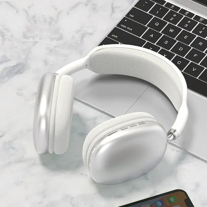 Wireless Bluetooth Headphones Silver Headphones & Earbuds audio audio device audio devices Audio&Speaker bluetooth bluetooth headphone bluetooth headphones certified headphone electronics electronics accessories fashion headphone headphone headphone for music headphones headphones for sports