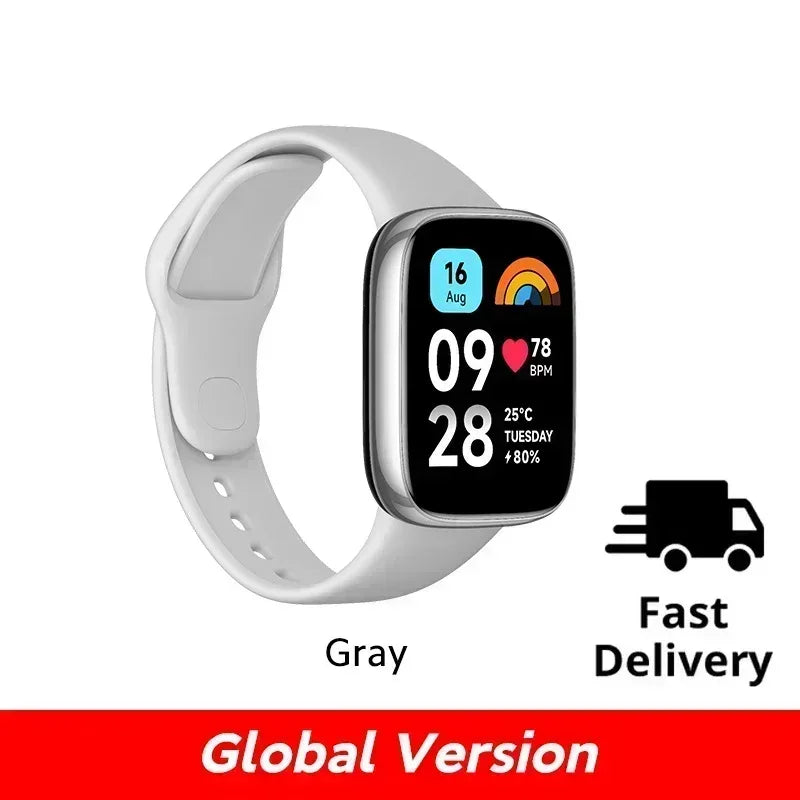 Xiaomi Redmi Watch 3 Active1.83'' LCD Display Blood Oxygen Heart Rate Bluetooth Voice Call 100+ Sport Modes Gray Fast Smart Watches electronics Electronics & Gadgets smart watch smart watches Xiaomi